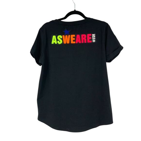 Via Delle Rose Siyah T Shirt Black Size Large NWOT - Picture 7 of 10